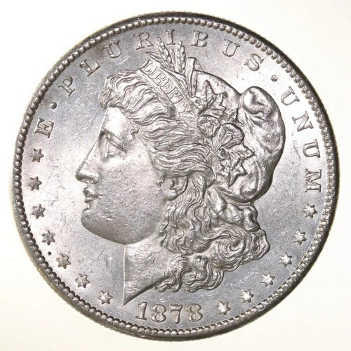 加工 1878年-S モーガン $1 未認証 未グレード 国内シルバードルコイン-