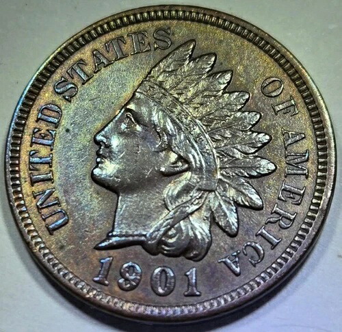 1901年インディアンヘッドペニーMS未流通*金色調* 43,615円