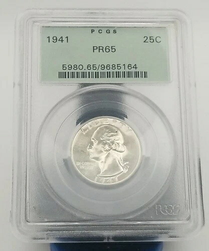 1941年 -Pワシントンクォーター PCGS PR65 #3069-