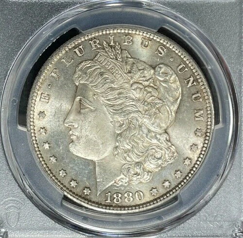 1880年代 モーガン シルバードル ~ PCGS - MS 64 ~美しいコイン~ REF#9430