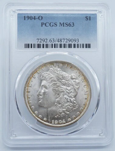 1904年 O モルガン銀貨 $1 PCGS MS63 - U362