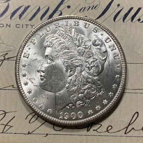 ? 1900 P GEM BU モルガン銀貨 ? チョイスミント MS UNC ロールエステートロットより?
