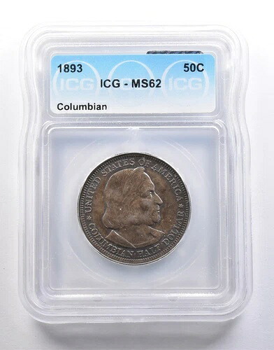 1893年コロンビア万国博覧会ハーフドル MS62 ICG *6616