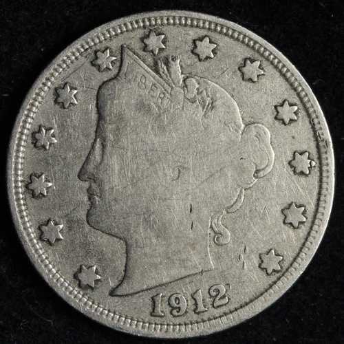1912-S リバティ V ニッケル FINE+/VF E244 KSCHR