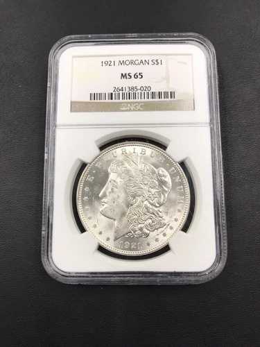 1921年 P $1 NGCグレード MS65 2641385-020 モルガン銀貨 フィラデルフィア造幣局