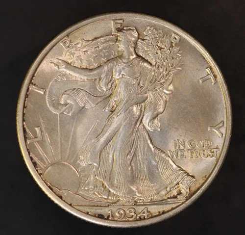 1934年ウォーキング・リバティ・ハーフダラーBU-LOT AA 3893