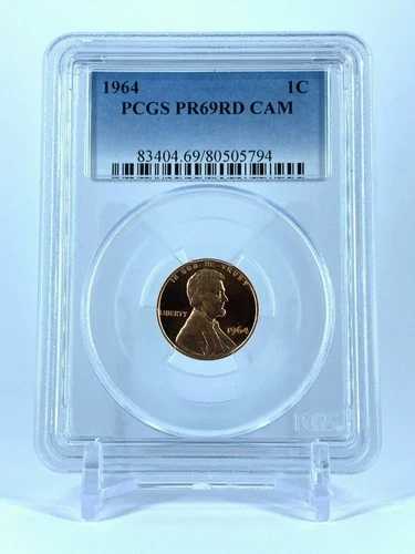 PR69RD CAM 1964 レッド リンカーン カメオ ペニー PCGS グレード 1セント プルーフコイン リバティ US
