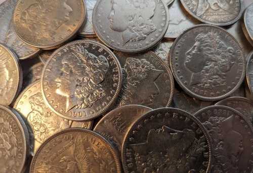 1878-1935年 モルガン銀貨 4枚セット G/VG