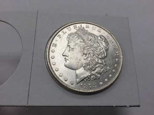 1878年7テールフェザーモルガンドル、UNCの美しい白い派手なコイン