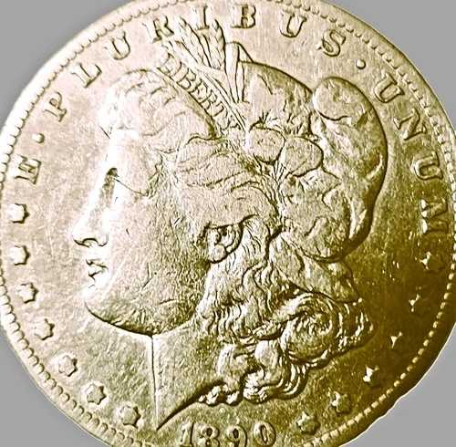 1890-CC モーガン シルバー ドル $1 カーソンシティ造幣局 シルバー コイン / キー デート