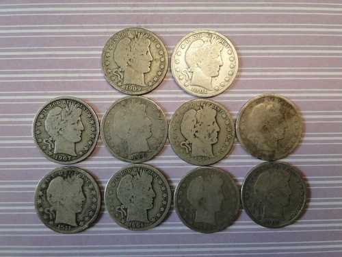 嘆かわしい10人の理髪師の半ドルのグループ?