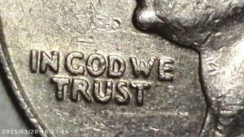 希少な1995年製、フィラデルフィア造幣局のエラーで記入された「In Cod We Trust」ワシントン・クォーター