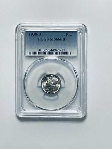 1938-D マーキュリーダイム PCGS MS66FB
