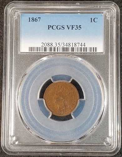 1867年 インディアンヘッド セント PCGS VF35 2088.35/34818744 希少コイン