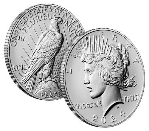 2024年 S&P ピース プルーフ＆未流通 シルバードル（ミントボックスとCOA付き）