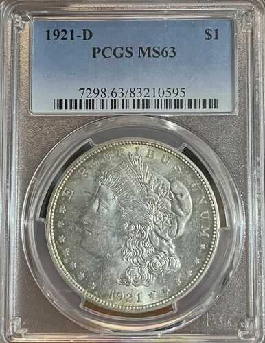1921-D PCGS MS63 モルガン銀貨