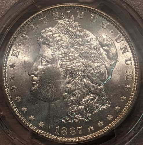 1887年 モルガン銀貨 PCGS MS65