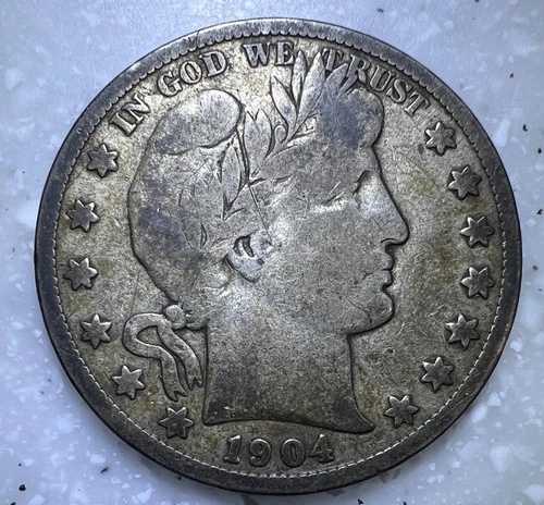 1904-S バーバー、リバティヘッド、モルガン 50セント ハーフドル (#1)