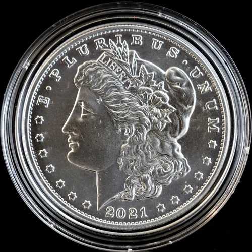 2021-O 米国造幣局発行 モルガン銀貨（箱・品質証明書付き）