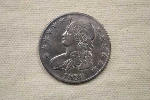 1833年米国キャップドバストハーフドル（極上）