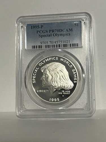PR70 1995-P DCAM スペシャルオリンピックス記念銀貨 PCGS *
