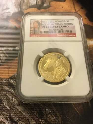 2012 S サカガウィア $1 17世紀の交易路 NGC PF70 大型肖像ラベル