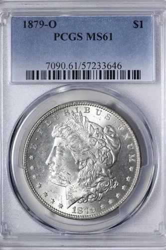 BU 1879-O モルガン銀貨 PCGS MS61 美しいコイン！AYCEW