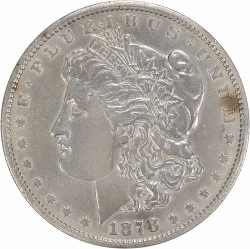 1878-CC モルガン銀貨 VF 未認定 #950