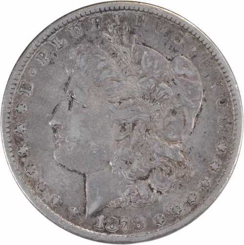 1878-CC モルガン銀貨 VF 未認定 #127