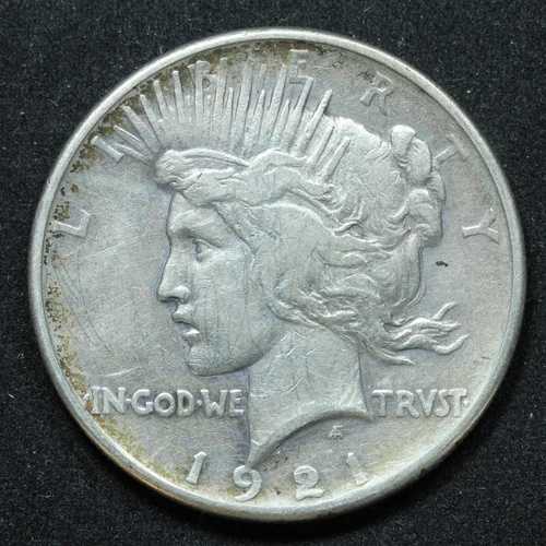 1921 年 ピース ダラー シルバー $1 - フィラデルフィア - 重要な日付!