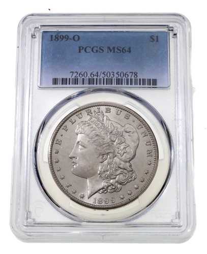 1899-O 1 ドル銀モルガンドル、PCGS により MS-64 と評価!