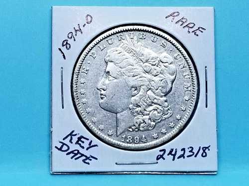 1894-O モーガン シルバー ドル リムトーン加工 希少キー日付 #242318-74X