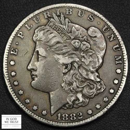 1882年CCカーソンシティモルガン銀貨1ドル