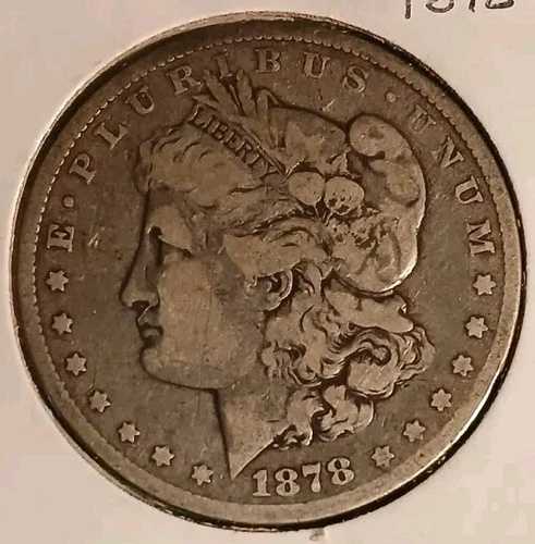 1878年「C C」カーソンシティ・モルガン90%銀貨キーデート - 素晴らしい！(A) 63,525円
