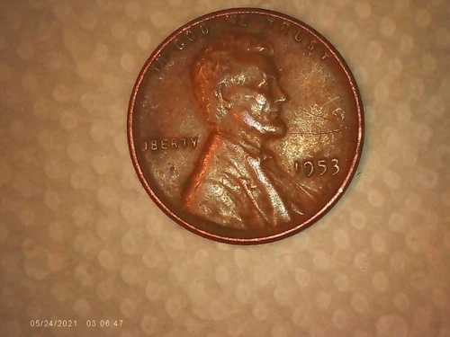 1953-P リンカーン ウィート ペニー: EAR に欠け、厚い B、その他のエラー (!)