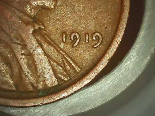1919-P リンカーン ウィート ペニー DDO ダブルダイ 表面 L 縁あり 3.00g 希少コイン P7F5