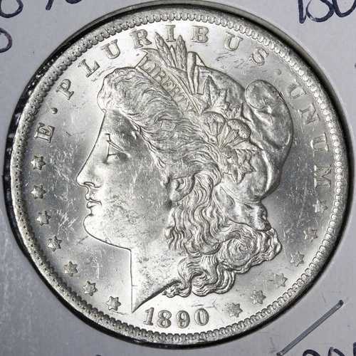 1890-O モルガン銀貨 BU *未流通* MS E383 XTCCA