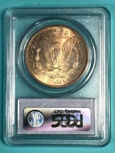 1882年 S モーガン銀貨 ~ PCGSおよびCACでMS65と評価 ~ 良好な色調 64,130円