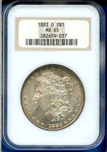 1883 O NGC MS65 モルガン銀貨 1ドル 米国造幣局コイン 1883-O MS-65 オールドファッティ