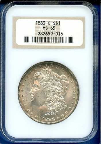 1883 O NGC MS65 モルガン銀貨 1ドル 米国造幣局コイン 1883-O MS-65 オールドファッティ