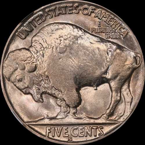 1935 S バッファローニッケル NGC MS64 RPM#3 ミントエラー（ラベルに記載なし）