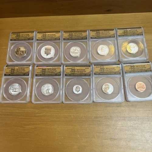 2018-S 米国造幣局 50周年記念 シルバー リバースプルーフ 10枚セット RP70 DCAM ANACS