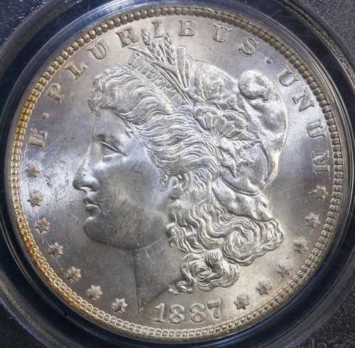 1887年 1ドル モルガン銀貨 - PCGS MS65