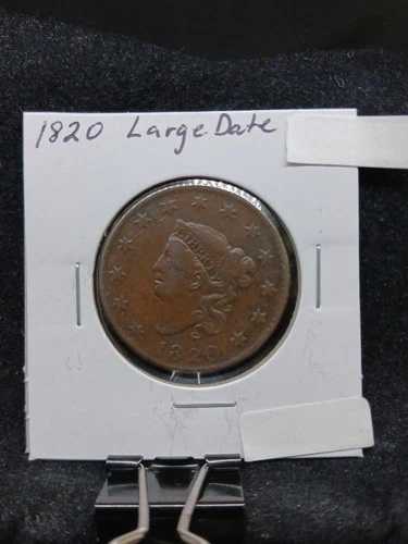 1820年大型日付大型セント硬貨 LC16