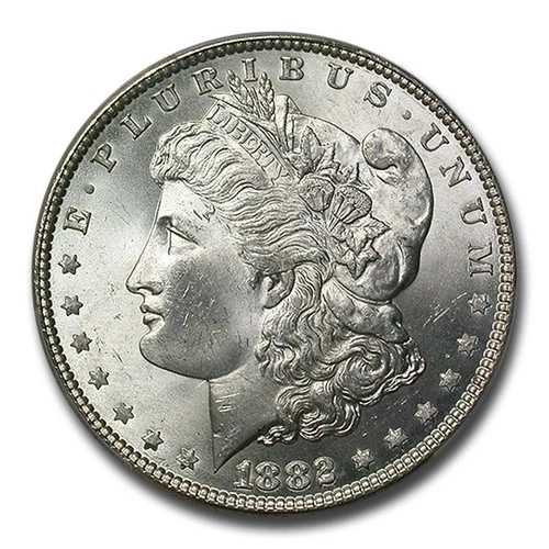 1882年 モルガン・ダラー MS-64+ PCGS 64,130円
