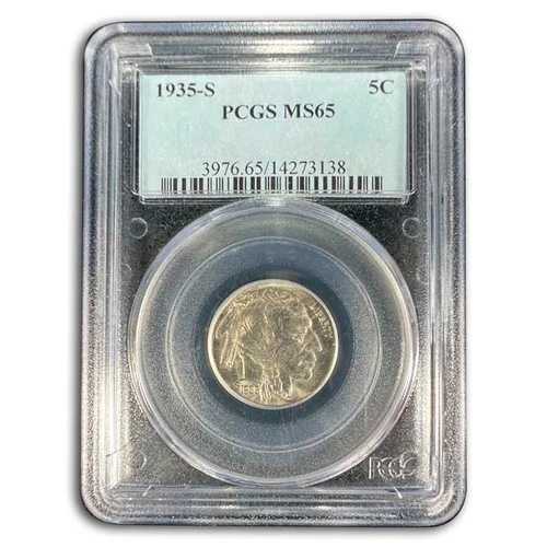 1935-S バッファローニッケル MS-65 PCGS