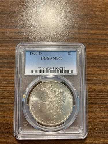1890-O モルガン銀貨 $1 PCGS ミントステート 63 MS 63 希少高品位