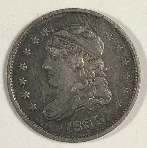 1835年製キャップバストハーフダイム0.05。非常に良好な状態です。