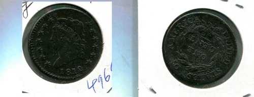 1812 クラシックヘッド ラージセントタイプコイン VF ピット 496S