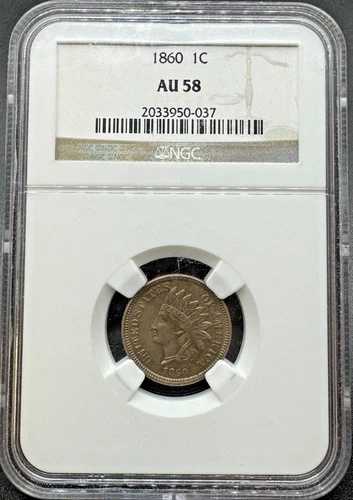 1860年 インディアンヘッド セント NGC AU58 11XEA25